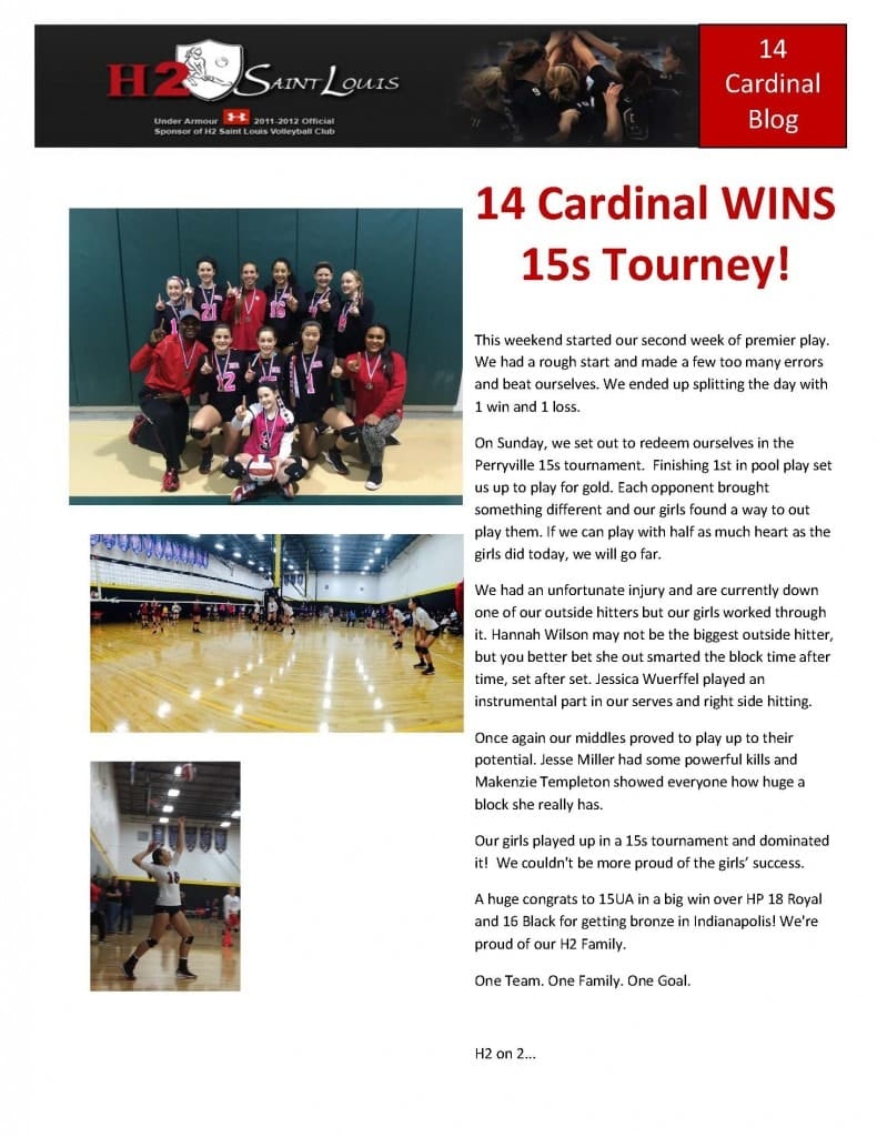 H2 14 Cardinal Blog